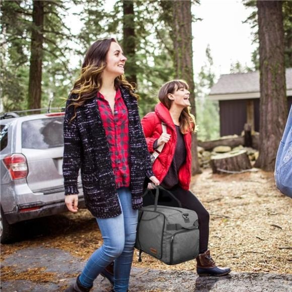 FOLDABLE Weekender Bag with Shoes Compartment Indigo - Picture 6 of 6
